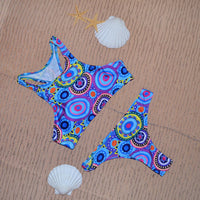 Tide And Dunes Circle Print Bikini Set