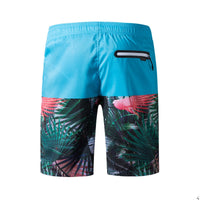 Palm Print Men's Quick-drying Board Shorts