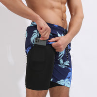 Gradient Beach Shorts Double Layer