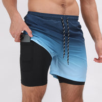 Gradient Beach Shorts Double Layer